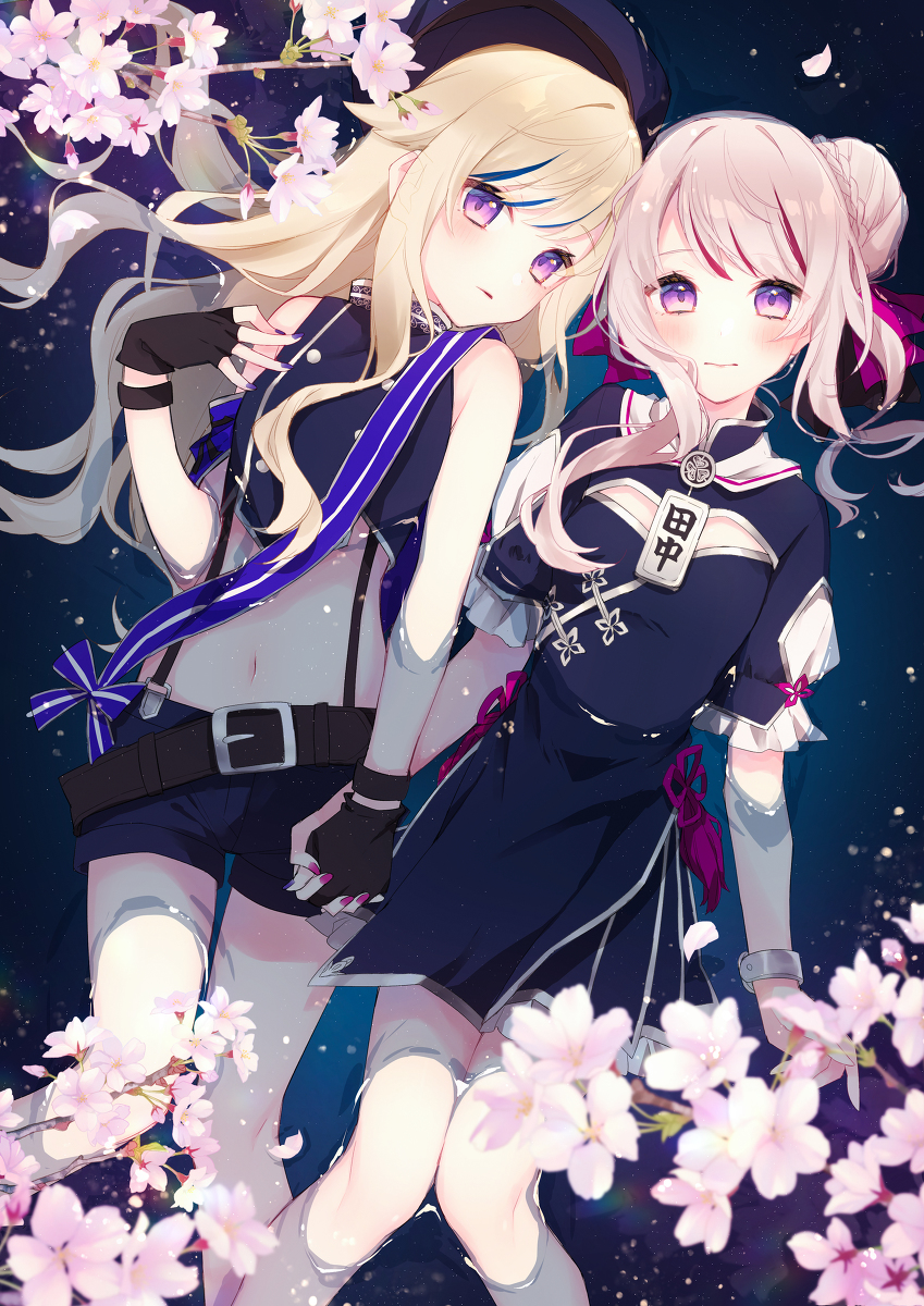 This is a pixiv picture whose title is 2周年＆藍の華発売おめでとうございます！.
