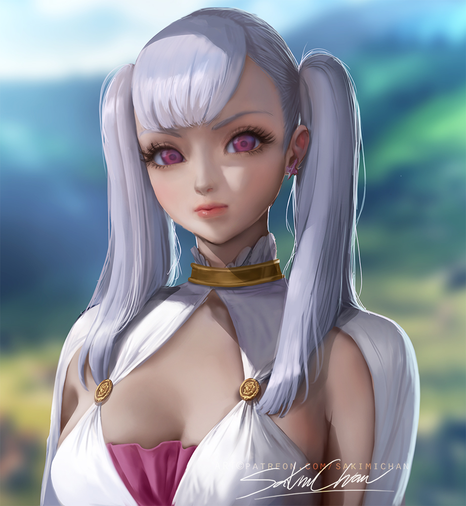 This is a pixiv picture whose title is 诺艾尔·希尔巴 Noelle Protrait.
