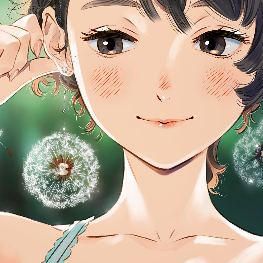 This is a pixiv picture whose title is 花ノ絵　三点.