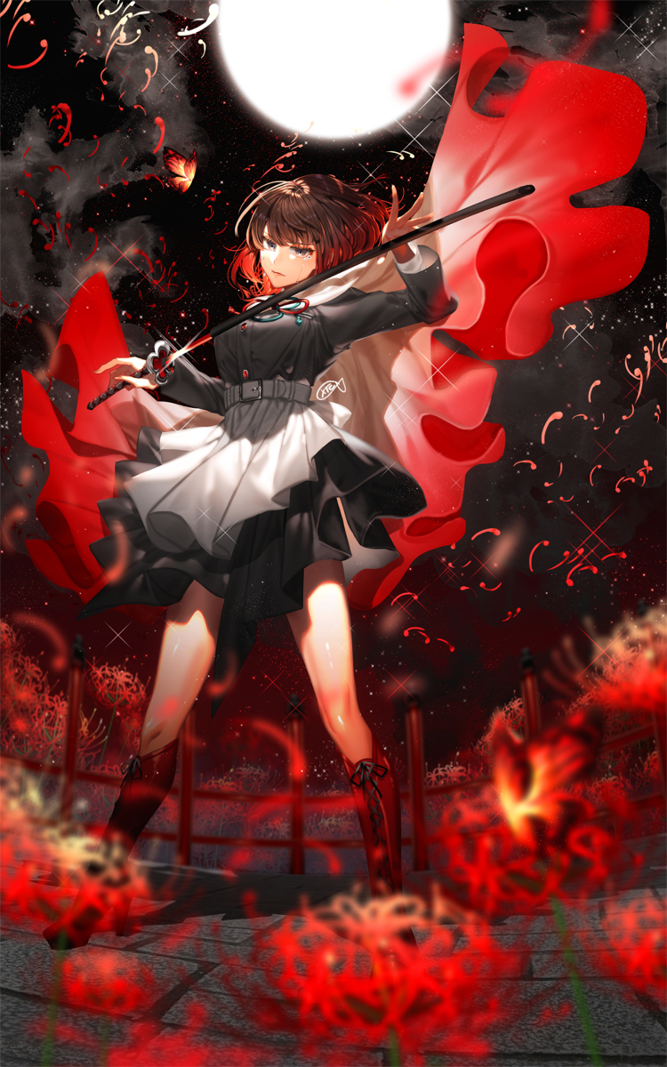This is a pixiv picture whose title is 紅蓮華.