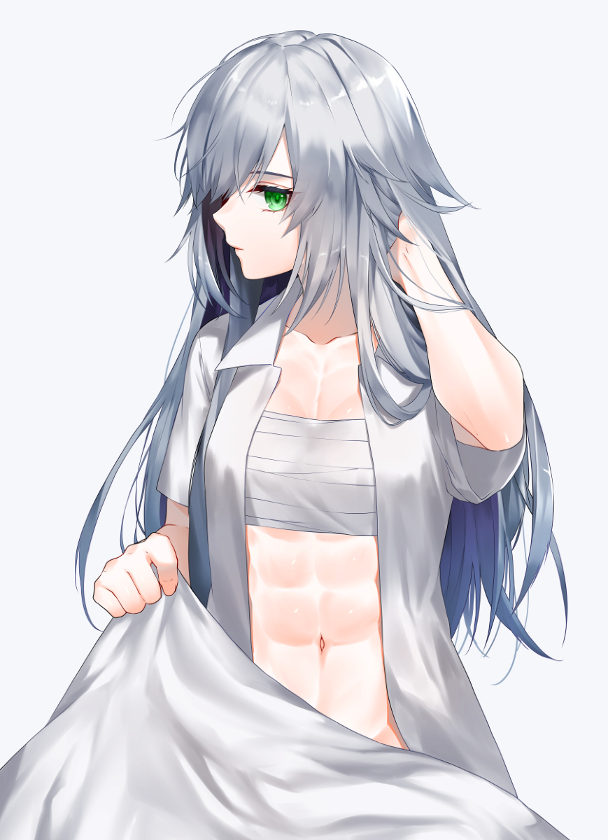 This is a pixiv picture whose title is 寝起き.