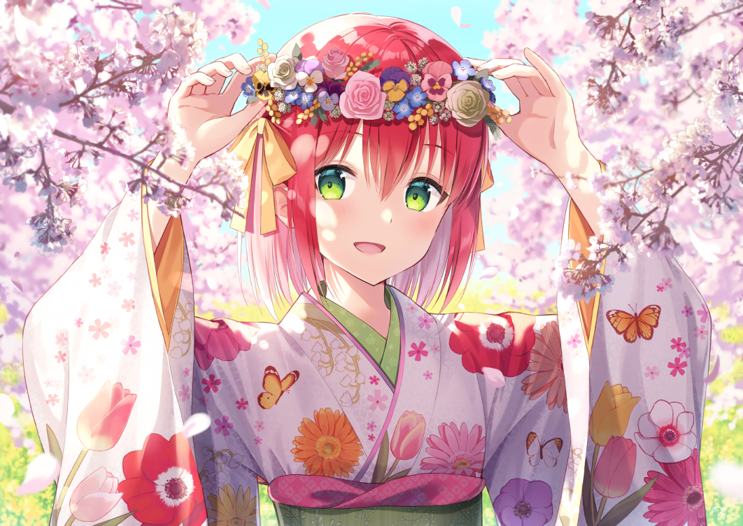 This is a pixiv picture whose title is 春の花.