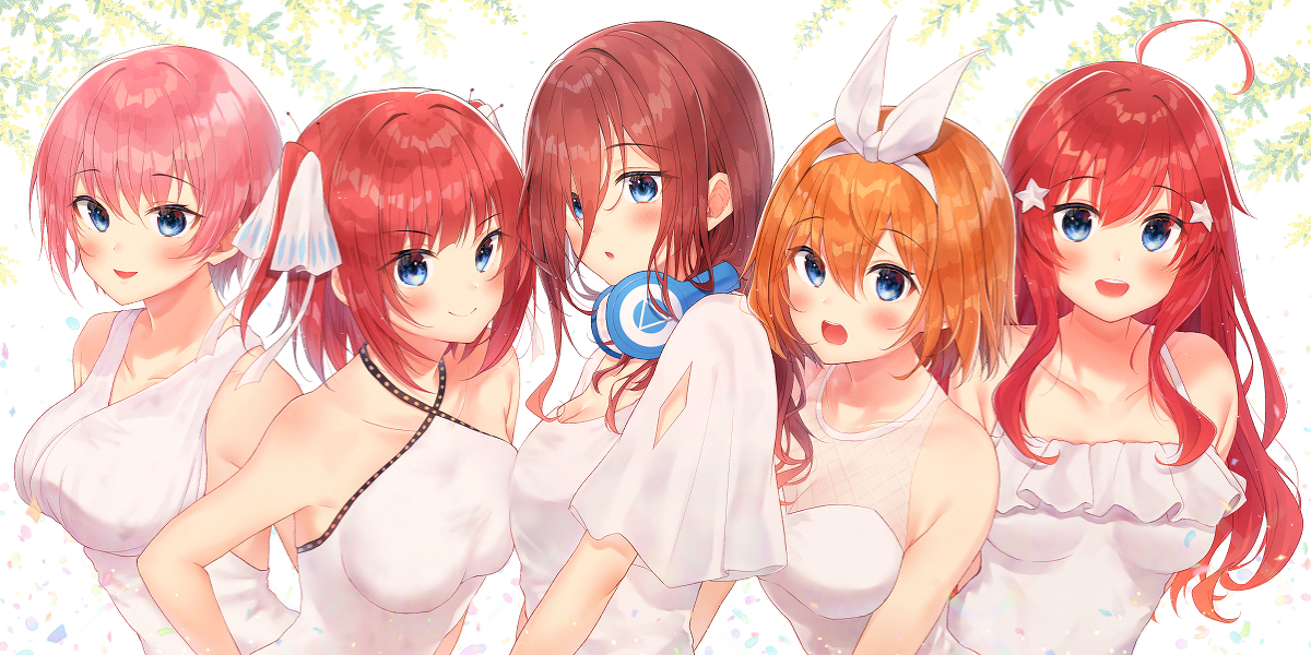 This is a pixiv picture whose title is 五等分の花嫁.