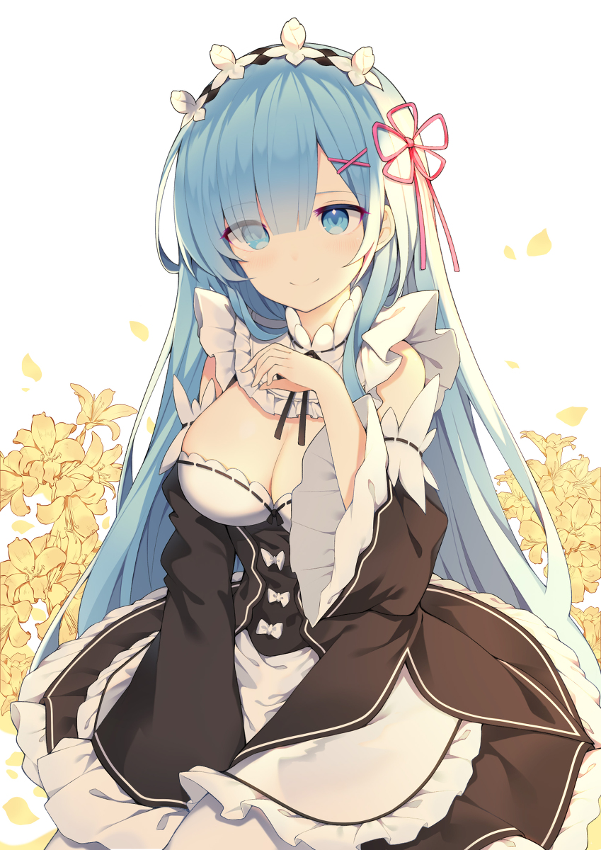 This is a pixiv picture whose title is レム.