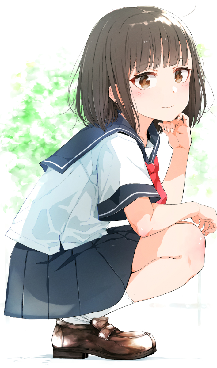 This is a pixiv picture whose title is ただ純粋に透けスカートを、.