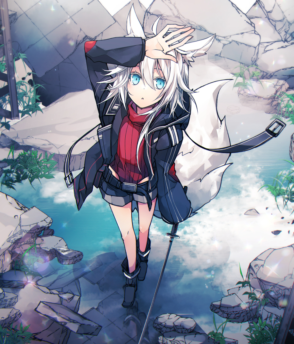 This is a pixiv picture whose title is 雨上がり.