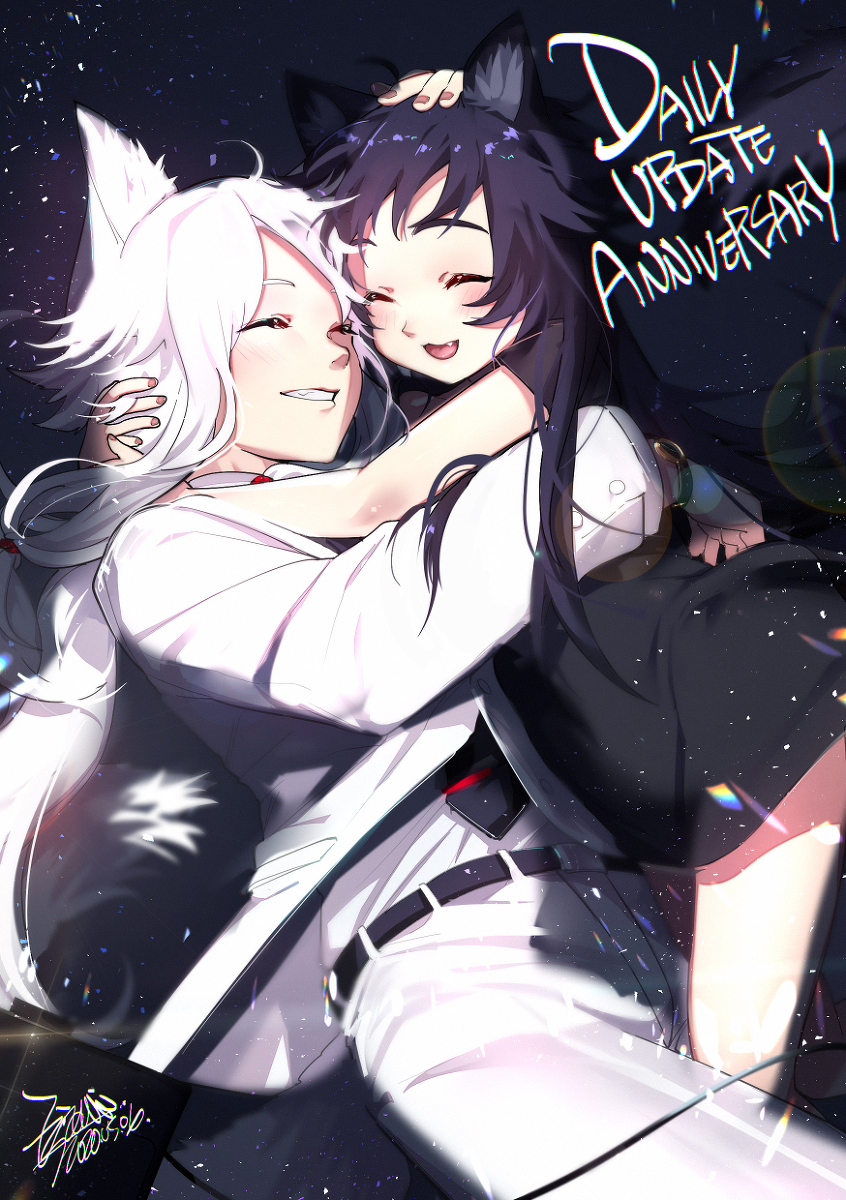 This is a pixiv picture whose title is 【EJAMI】日常向繪畫190-日更一周年祝賀.