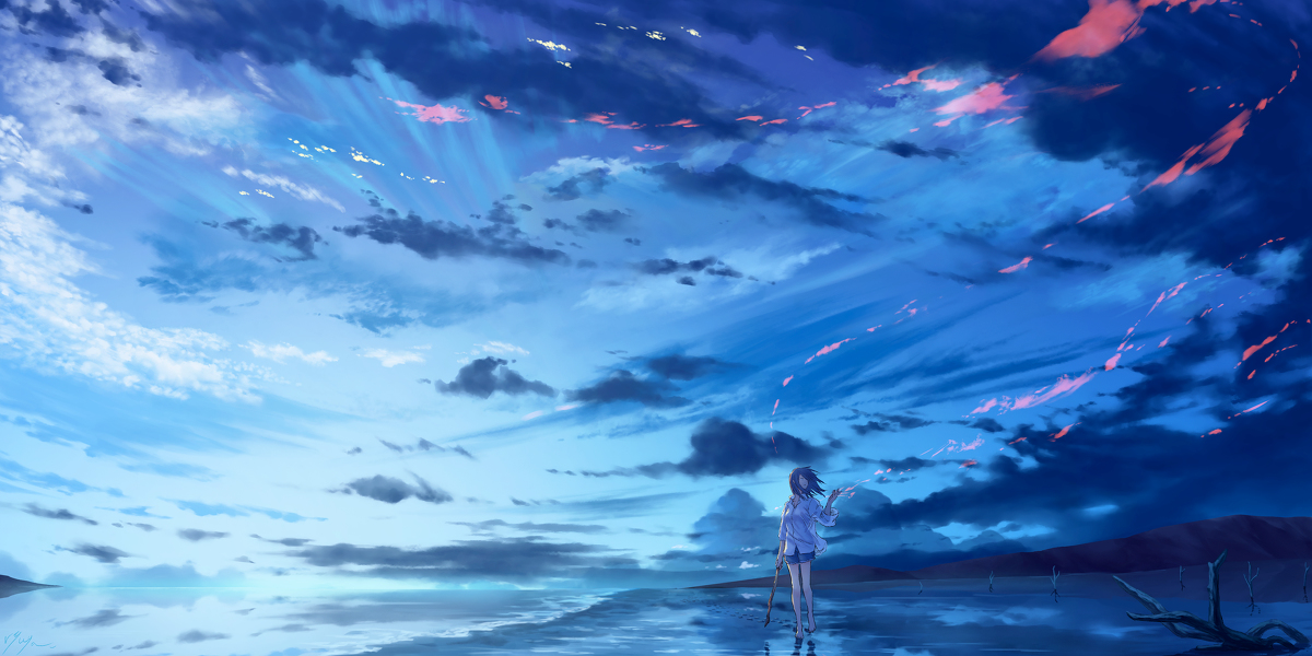 This is a pixiv picture whose title is 遠いその声.