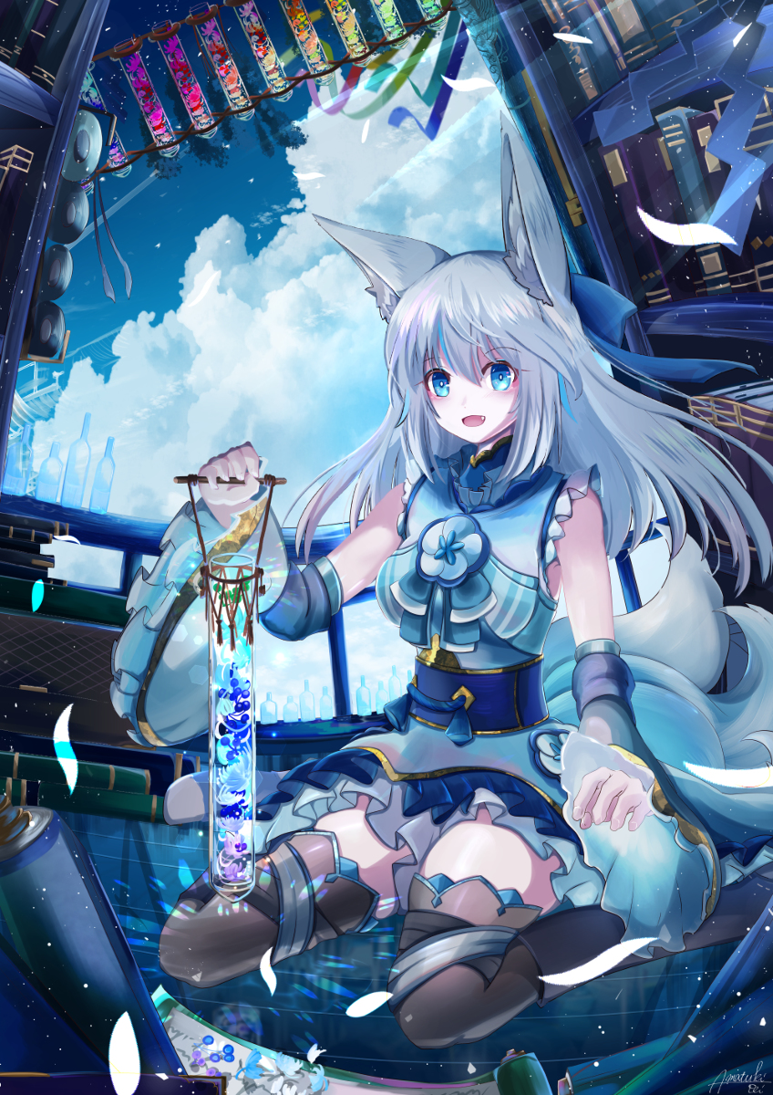 This is a pixiv picture whose title is 花々を詰め.