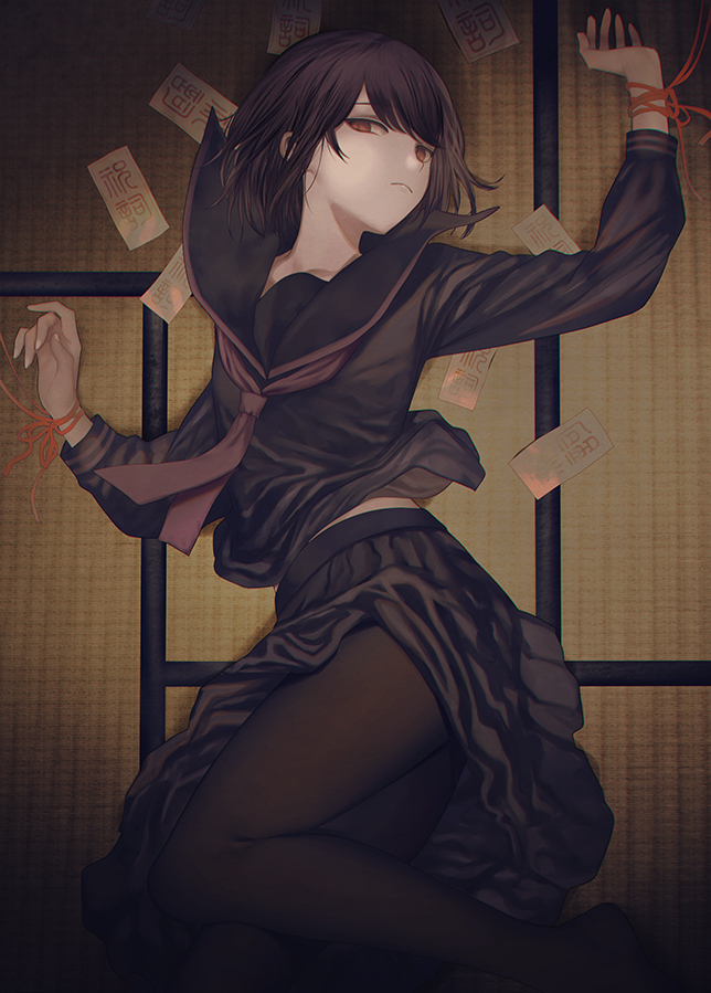 This is a pixiv picture whose title is 呪.