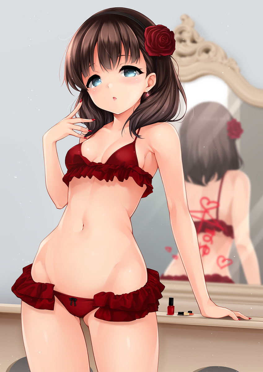 This is a pixiv picture whose title is まゆ.