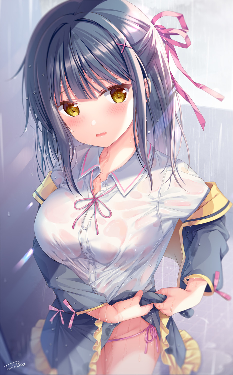 This is a pixiv picture whose title is 「急に会いたくなっちゃって……」.