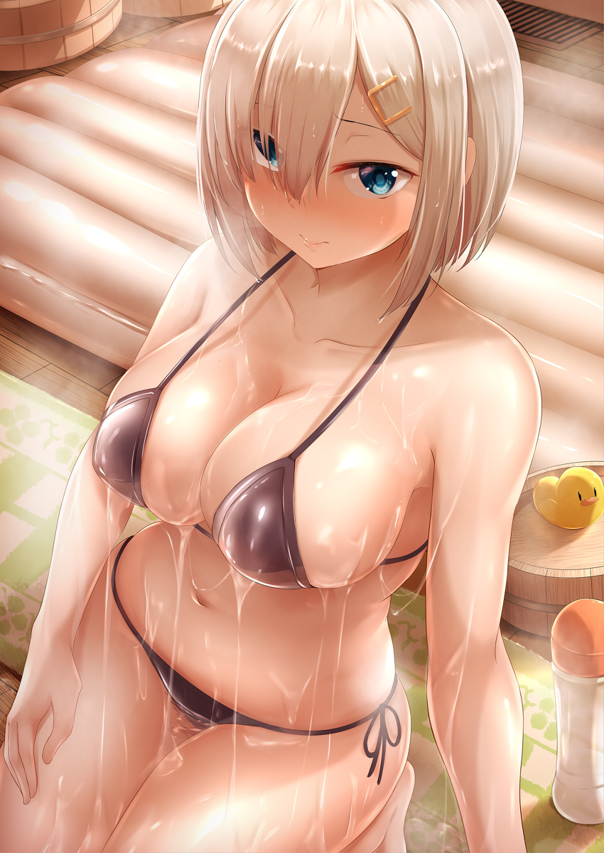 This is a pixiv picture whose title is 浜風ソープ.