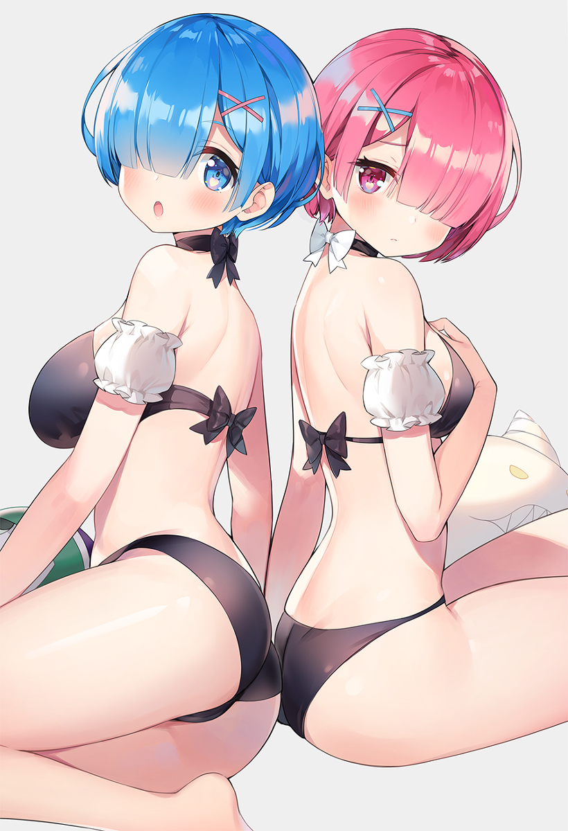 This is a pixiv picture whose title is レムラム.
