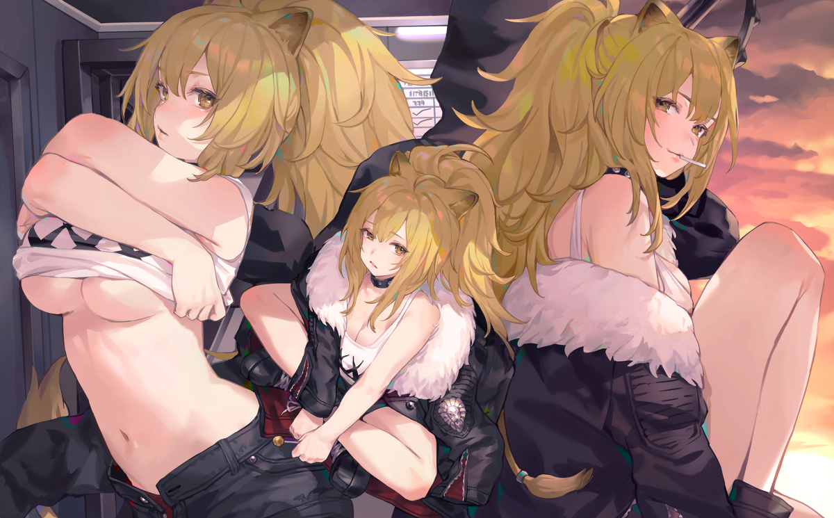 This is a pixiv picture whose title is 🦁.