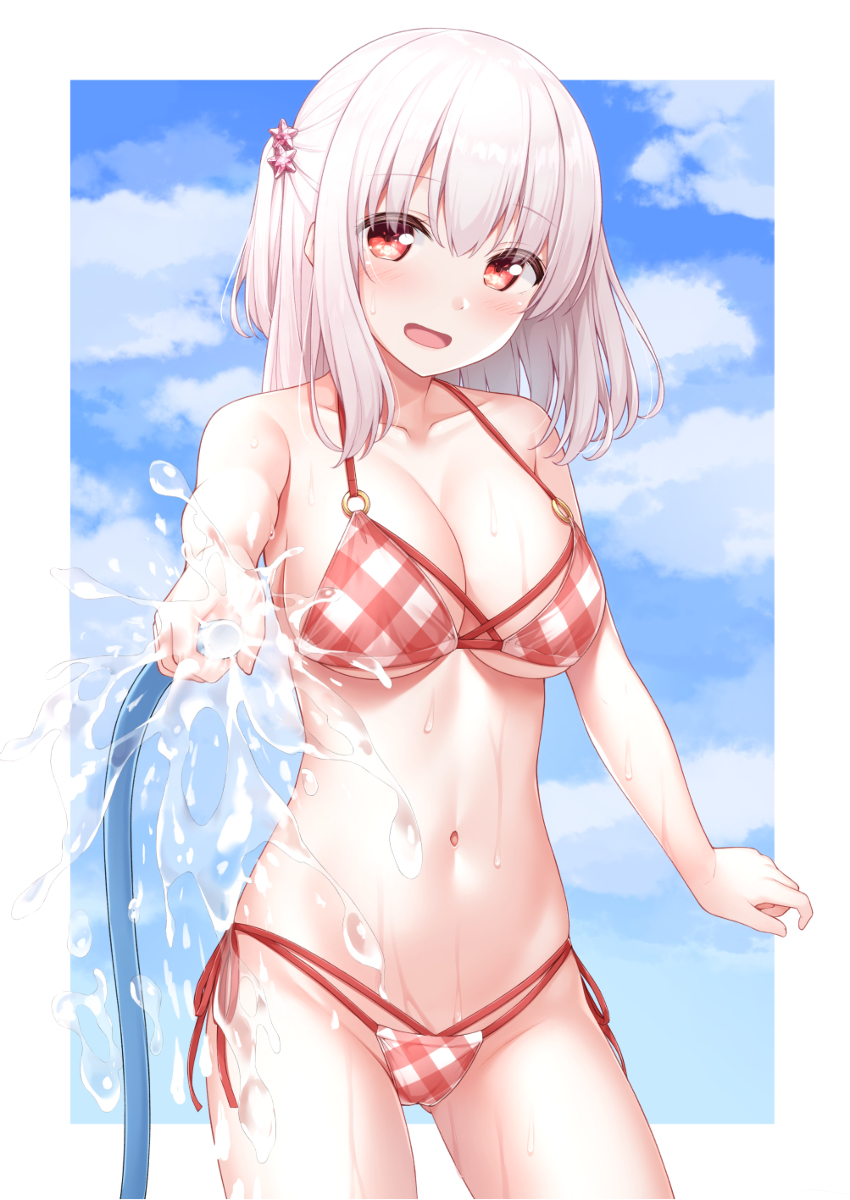 This is a pixiv picture whose title is 水浴びティッシュちゃん.