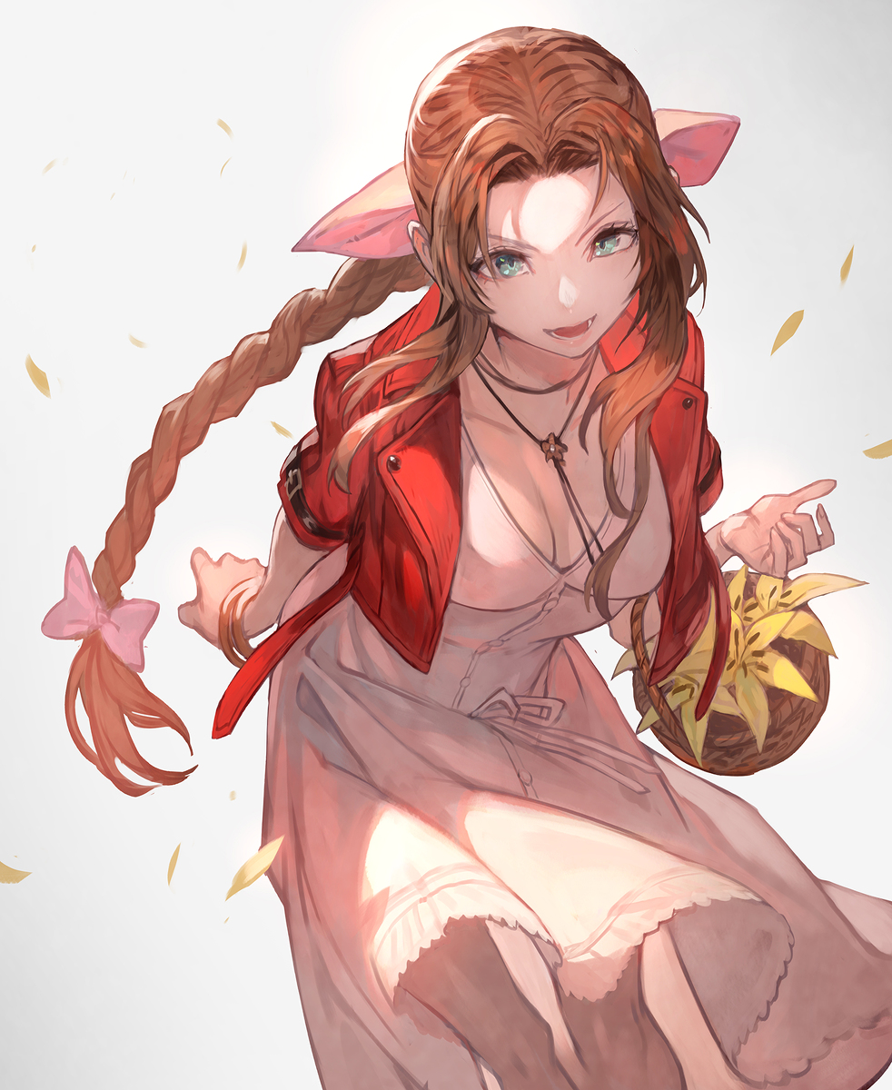 This is a pixiv picture whose title is エアリス.