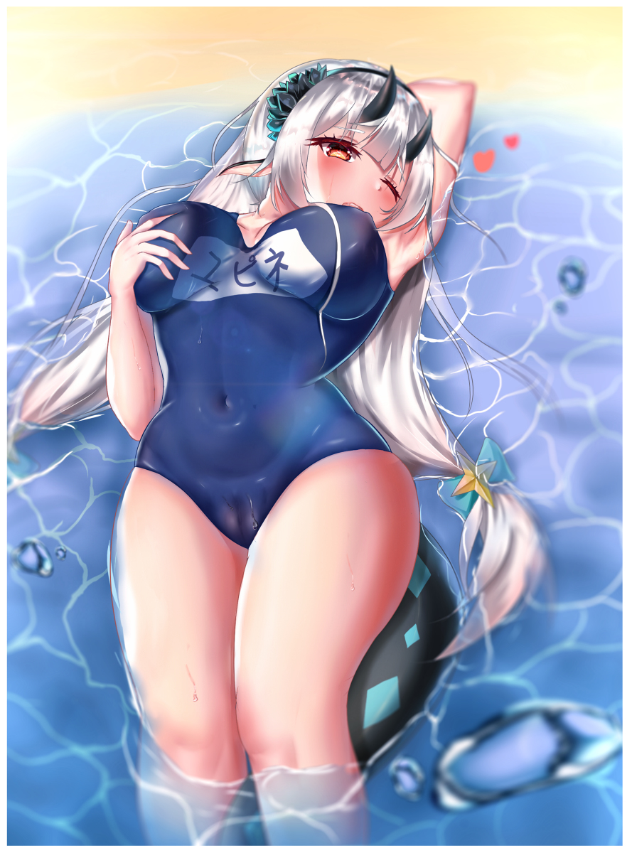 This is a pixiv picture whose title is 【第七史诗】海边的优芬妮~.