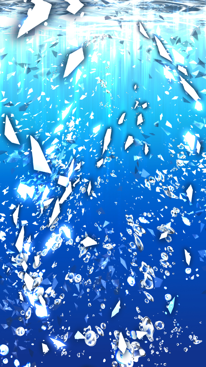 This is a pixiv picture whose title is 水面下.