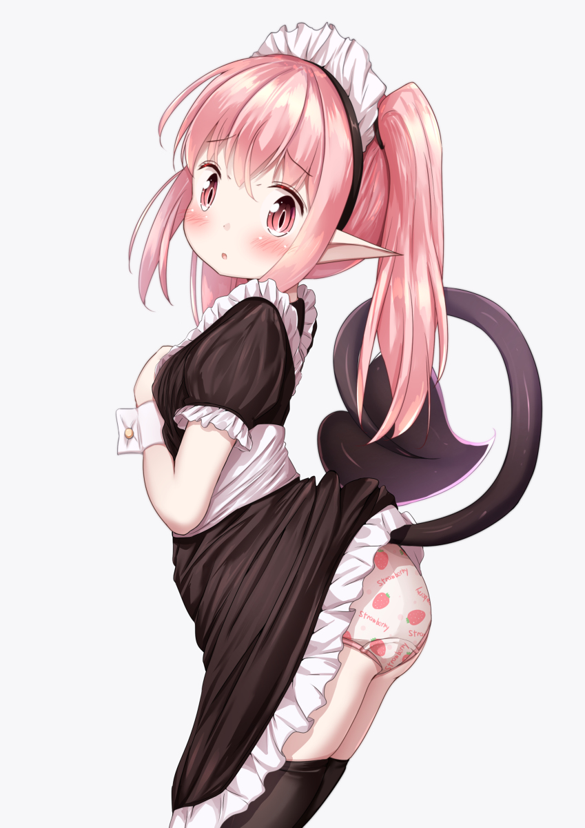 This is a pixiv picture whose title is メイド服ロリサキュバスちゃん.