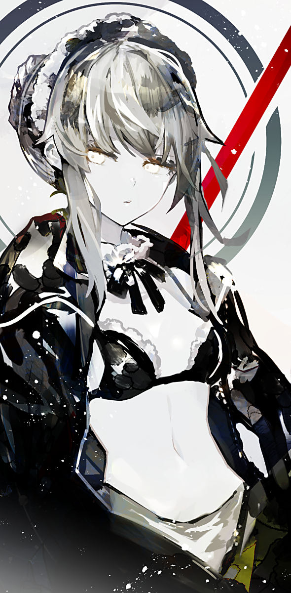 This is a pixiv picture whose title is メイドオルタ.