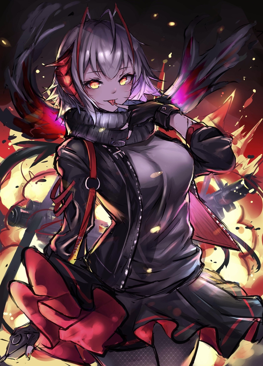 This is a pixiv picture whose title is W.