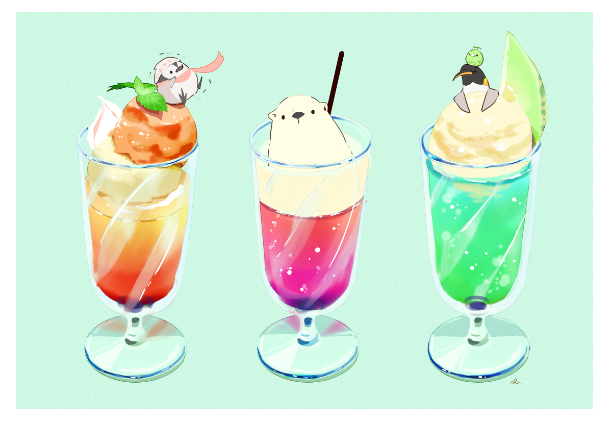 This is a pixiv picture whose title is ドリンクセット.