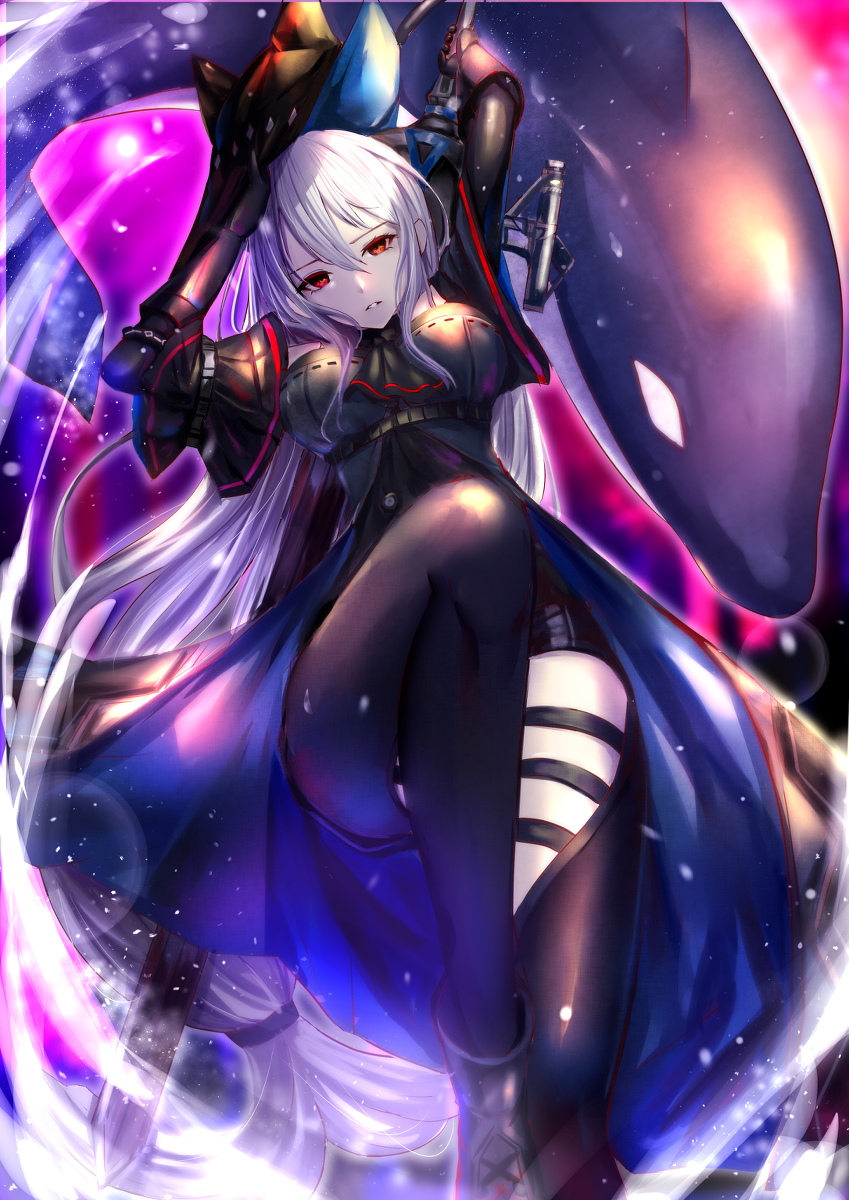 This is a pixiv picture whose title is 斯卡蒂.