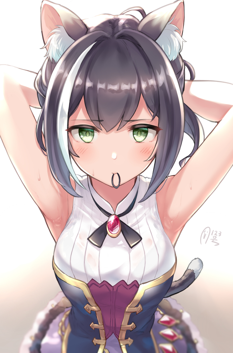 This is a pixiv picture whose title is 「・・・あによ」.