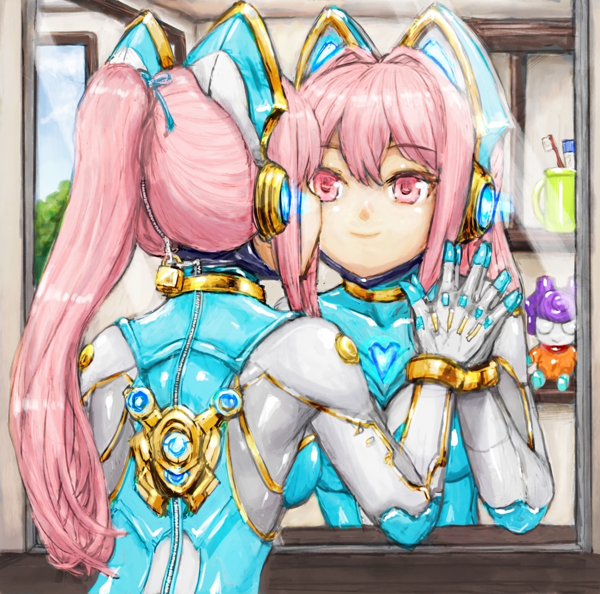 This is a pixiv picture whose title is キャラクターになりきるための自己暗示の儀式。.