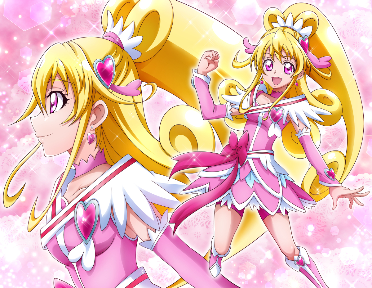 This is a pixiv picture whose title is キュアハート.