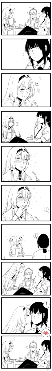 This is a pixiv picture whose title is 딸기치즈케익.