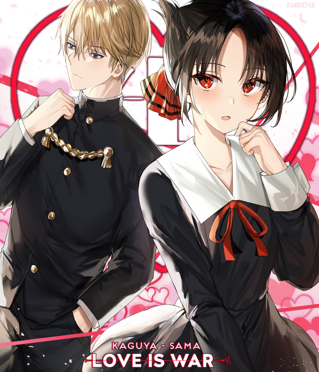 This is a pixiv picture whose title is Love is War.