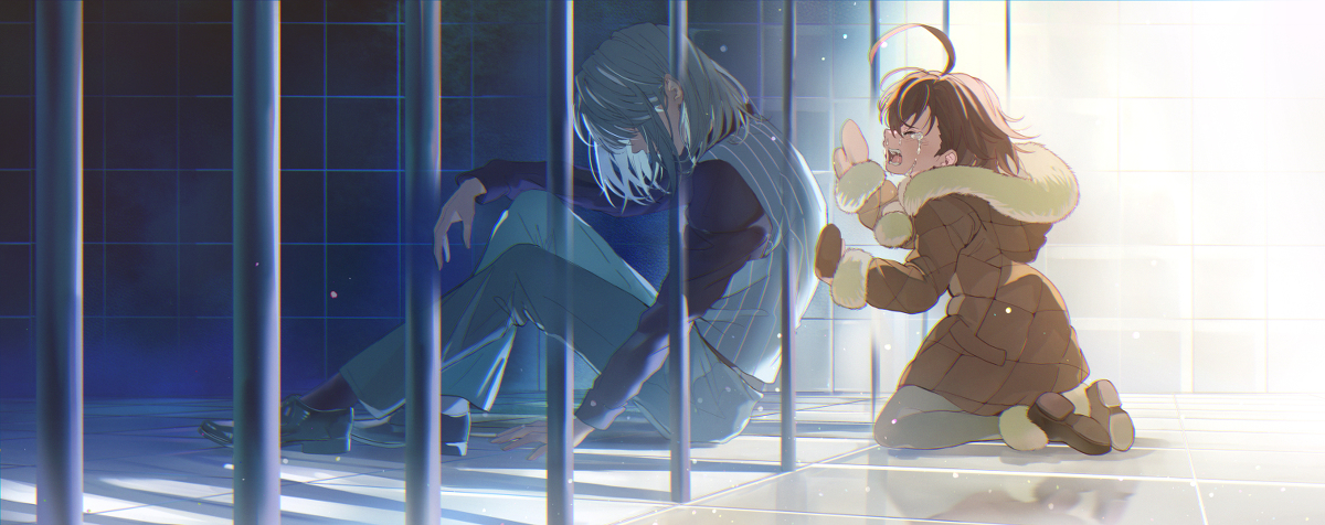 This is a pixiv picture whose title is 「 期待はしねェぞ」.