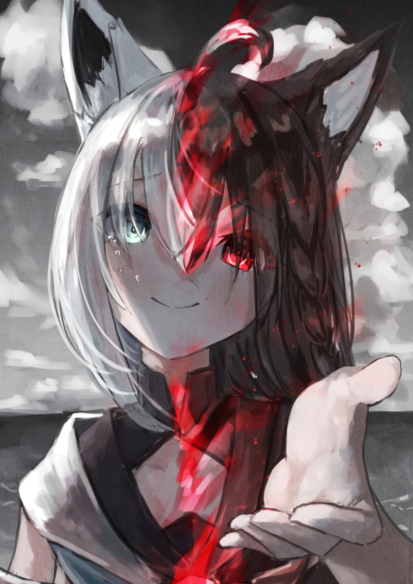 This is a pixiv picture whose title is 怖がらないで....