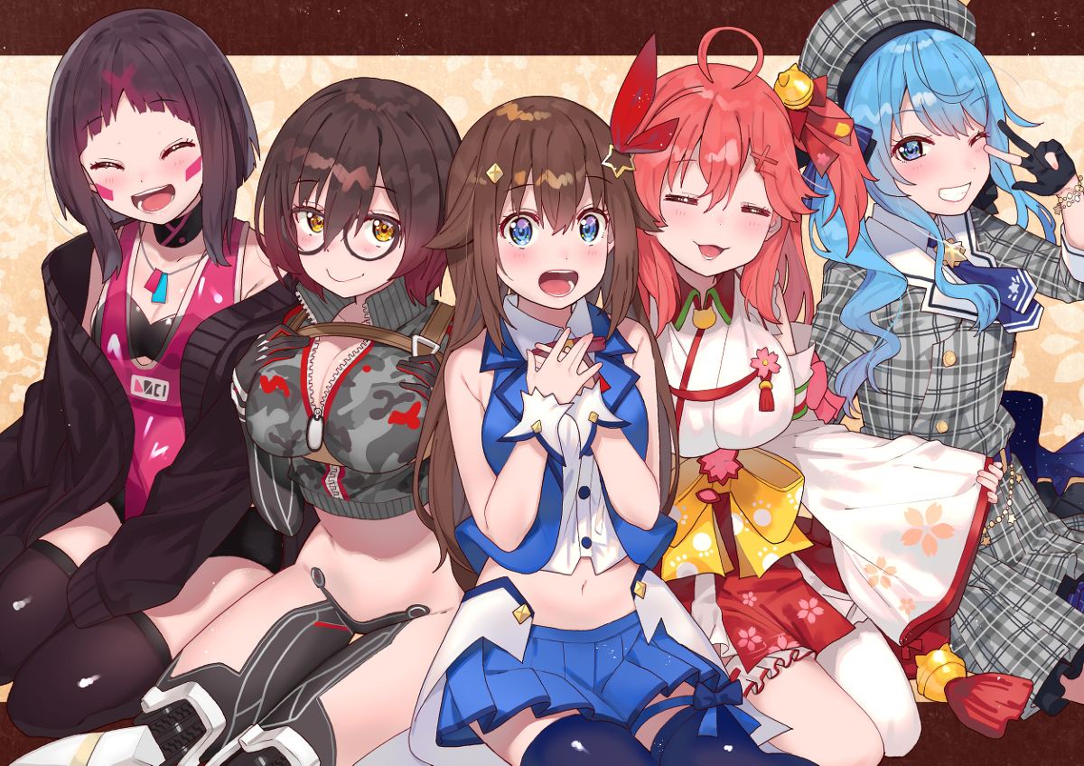 This is a pixiv picture whose title is ホロライブ０期生.