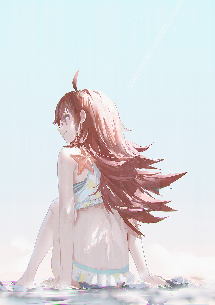 This is a pixiv picture whose title is このままじゃヒトデ形に日焼けしちまうぜ.