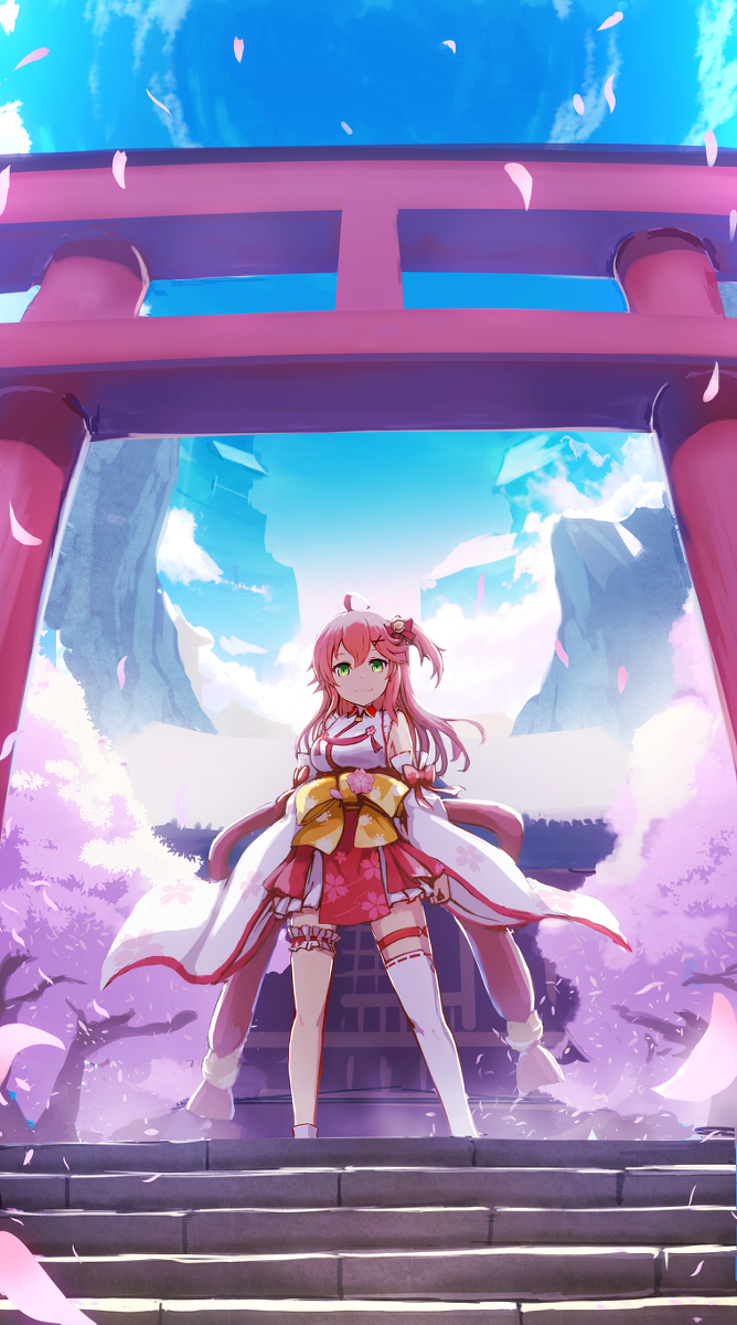 This is a pixiv picture whose title is みこさん.