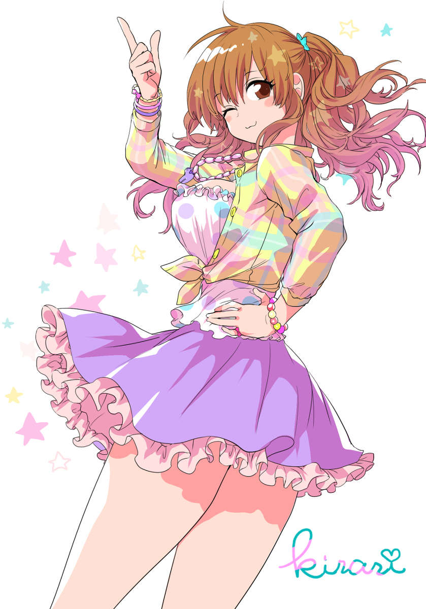 This is a pixiv picture whose title is きらりん.