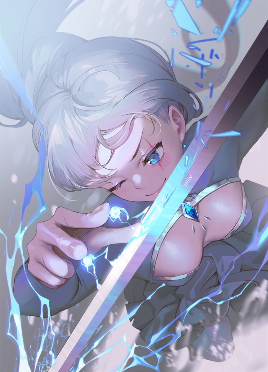 This is a pixiv picture whose title is Weiss.