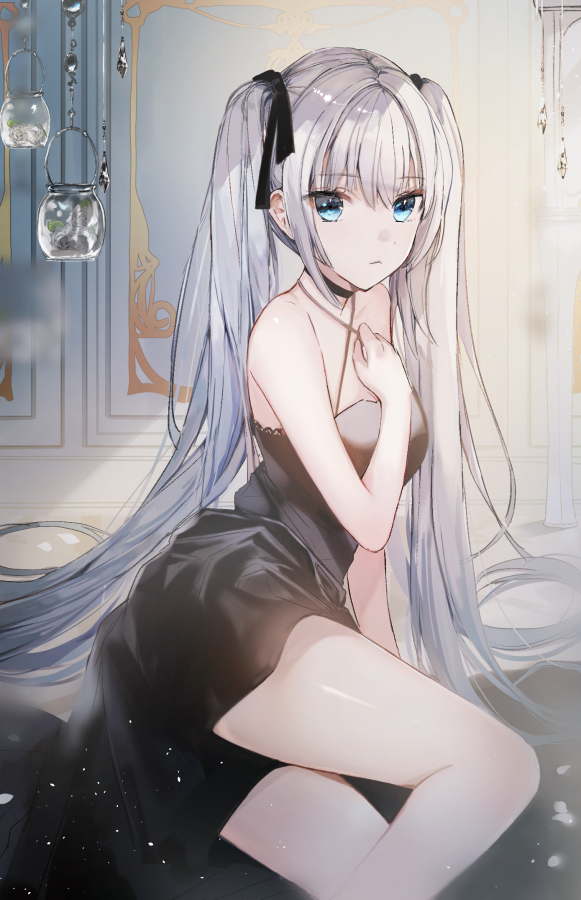 This is a pixiv picture whose title is 💙.