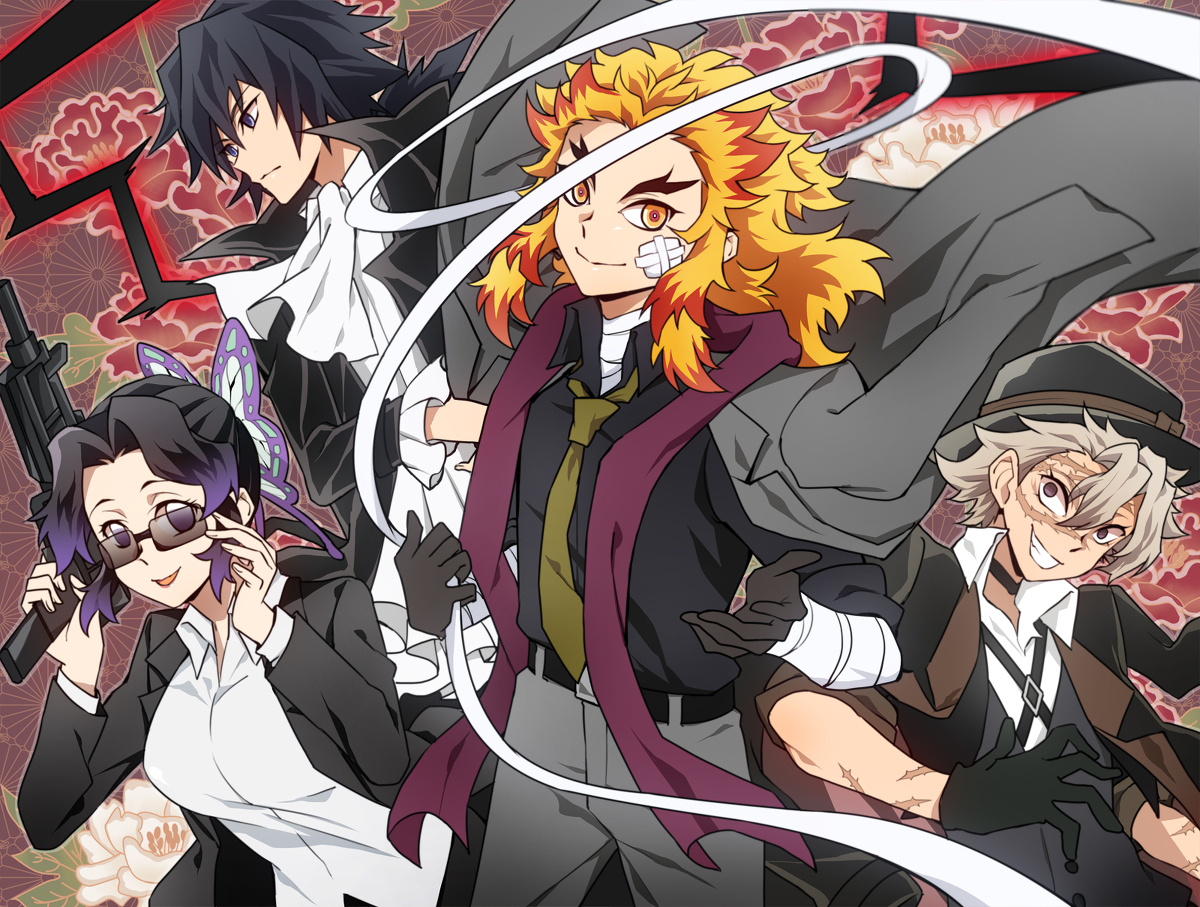 This is a pixiv picture whose title is 柱×ポトマ.