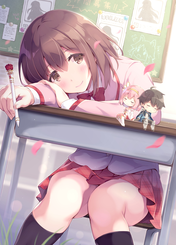 This is a pixiv picture whose title is キミとつなぐ世界.