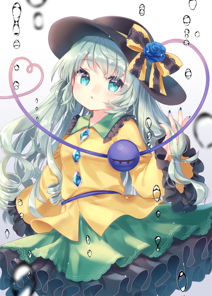 This is a pixiv picture whose title is ロングヘアーなこいしちゃん.