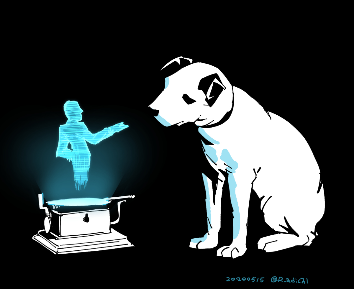 This is a pixiv picture whose title is His Master's Voice 2030.