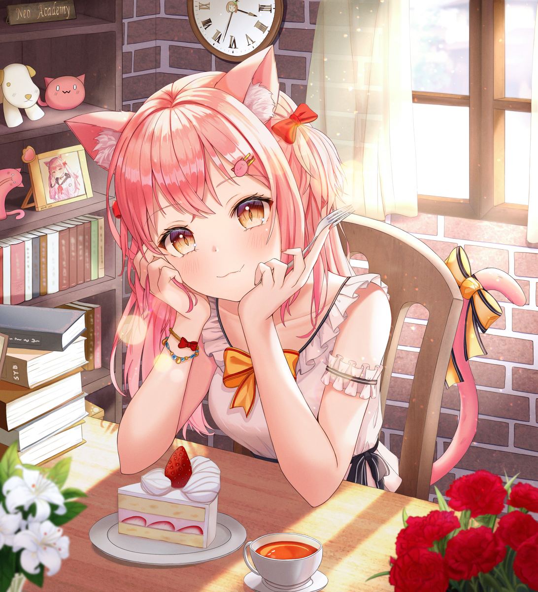 This is a pixiv picture whose title is 午後の休憩.