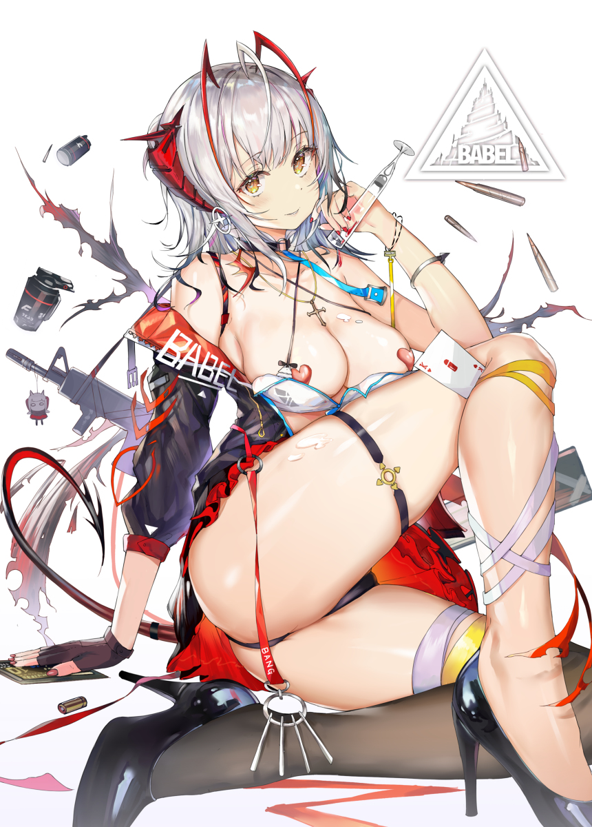 This is a pixiv picture whose title is 【アークナイツ】 -   W   -  🦇.