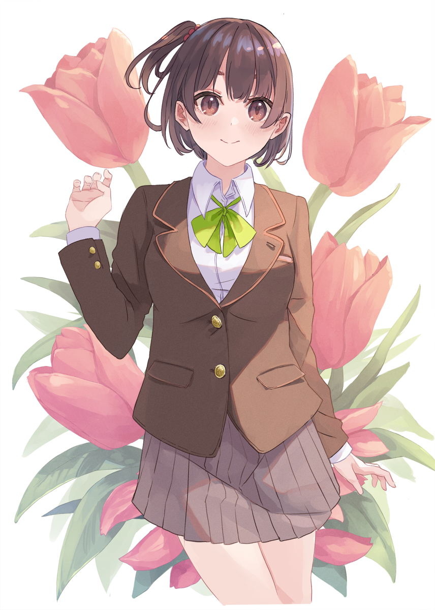 This is a pixiv picture whose title is 薄桃色の少女.