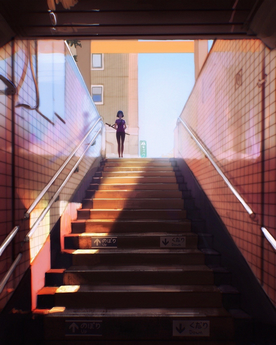 This is a pixiv picture whose title is nobori.