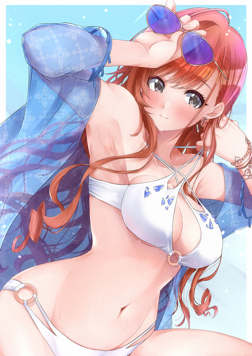 This is a pixiv picture whose title is 水着夏葉さん.
